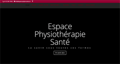 Desktop Screenshot of espace-physio-sante.ch