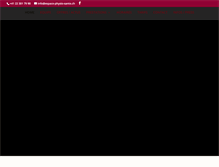 Tablet Screenshot of espace-physio-sante.ch